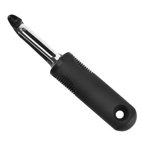 Stainless Steel Multifunction Fruit Peeler (Color: Black)