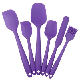 6pcs Silicone Kitchenware Set (Color: 6PCS Purple)