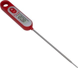 Stainless Steel Oven Safe Meat Thermometer (Color: Digital Red)