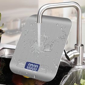 1pc 10KG/5KG Kitchen Scales, Stainless Steel (size: 10KG)