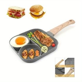 1pc Fry Pan For Egg (Quantity: 2 Hole Pan)