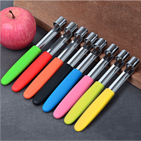 Apple Corer Pitter Pear Bell Twist Fruit Stoner Pit Kitchen Easy Core Seed Remove Eight colors (Color: Light Green)