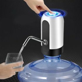 5 Gallon USB USB Water Pump Dispenser Automatic Drinking (Color: White)