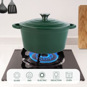 Enamel Dutch POTS can withstand high temperatures (Color: Green)